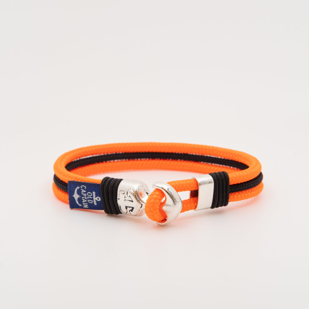 PULSERA BENALMÁDENA - NARANJA FLÚOR/NEGRO