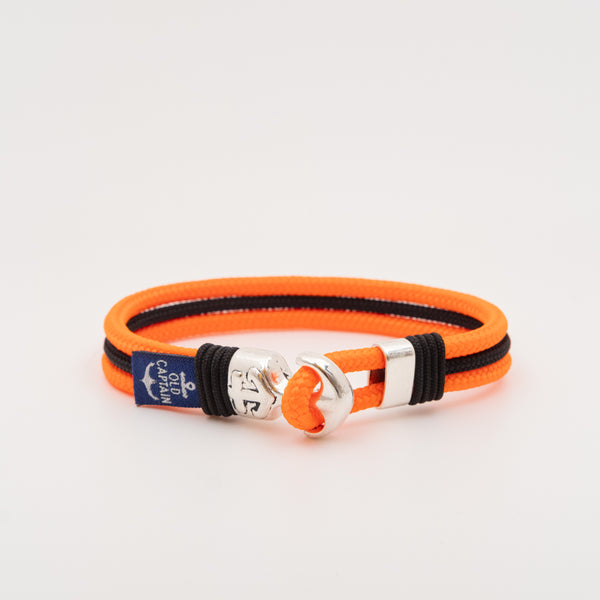 PULSERA BENALMÁDENA - NARANJA FLÚOR/NEGRO